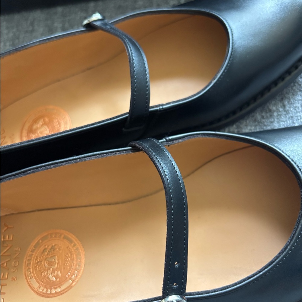Joseph Cheaney and Sons Classic Black Mary Jane Women's Shoes - Picture 8 of 12
